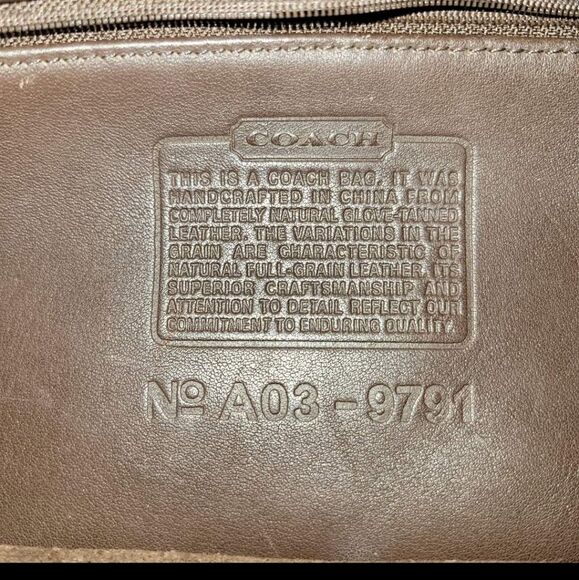 Coach 9791 Vintage Brown Leather Daypack Backpack Flaw - Picture 17 of 17